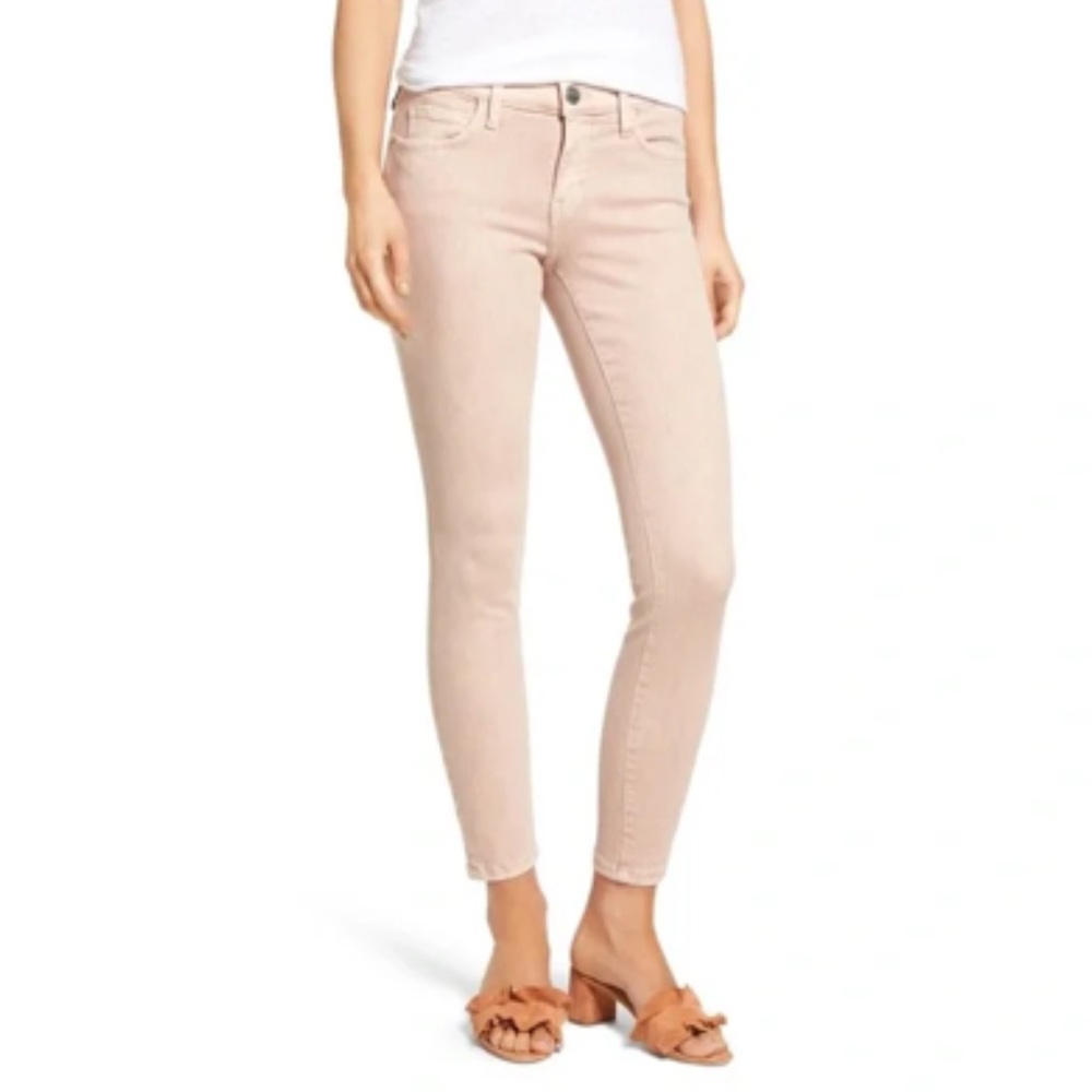 Current Elliot Size 27 The Stiletto Skinny Ankle Jeans In Rose Dust Light Pink